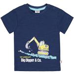 Blaue Salt and Pepper Bio Rundhals-Ausschnitt Kinder T-Shirts für Babys Größe 56 