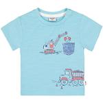 Reduzierte Aquablaue Salt and Pepper Bio Rundhals-Ausschnitt Kinder T-Shirts für Babys Größe 56 
