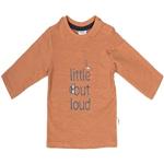 Reduzierte Braune Langärmelige Salt and Pepper Bio Printed Shirts für Kinder & Druck-Shirts für Kinder für Babys Größe 80 
