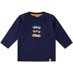 Reduzierte Marineblaue Langärmelige Salt and Pepper Bio Printed Shirts für Kinder & Druck-Shirts für Kinder aus Baumwollmischung für Babys Größe 86 