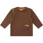Reduzierte Haselnussbraune Animal-Print Langärmelige Salt and Pepper Bio Printed Shirts für Kinder & Druck-Shirts für Kinder aus Baumwollmischung für Babys Größe 86 