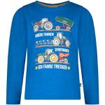 Blaue Motiv Langärmelige Salt and Pepper Printed Shirts für Kinder & Druck-Shirts für Kinder mit Traktor-Motiv für Jungen Größe 122 