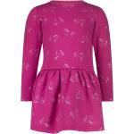 Reduzierte Pinke Salt and Pepper Stehkragen Kinderkleider mit Volants für Mädchen Größe 110 