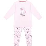 Reduzierte Pastellrosa Salt and Pepper Kinderschlafanzüge & Kinderpyjamas mit Einhornmotiv mit Glitzer für Mädchen Größe 134 