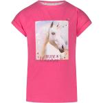 Reduzierte Pinke Salt and Pepper Rundhals-Ausschnitt Pailletten Shirts für Kinder mit Pailletten aus Baumwolle für Mädchen Größe 110 