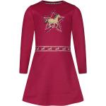 Reduzierte Pinke Unifarbene Salt and Pepper Rundhals-Ausschnitt Kindersweatkleider aus Baumwolle für Mädchen Größe 110 