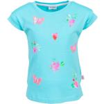 Cyanblaue Motiv Salt and Pepper Pailletten Shirts für Kinder mit Insekten-Motiv mit Pailletten für Mädchen Größe 134 