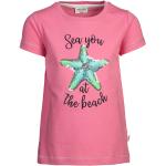 Reduzierte Pinke Salt and Pepper Pailletten Shirts für Kinder mit Pailletten aus Baumwolle für Mädchen Größe 110 für den für den Sommer 