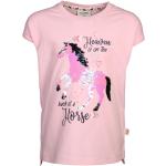 Reduzierte Rosa Salt and Pepper Kinder T-Shirts mit Pferdemotiv aus Baumwolle für Mädchen Größe 134 
