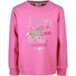 Pinke Salt and Pepper Kindersweatshirts mit Pferdemotiv aus Baumwolle Größe 98 