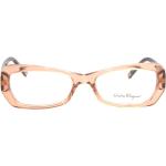 Hellbraune Ferragamo Brillenfassungen aus Kunststoff für Damen 