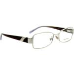 Silberne Ferragamo Vollrand Brillen aus Metall für Damen 