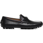 Salvatore Ferragamo, Schwarze flache Schuhe mit Gancini-Ornament Black, Herren, Größe: 41 1/2 EU