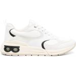 Reduzierte Weiße Elegante Ferragamo Low Sneaker in Breitweite aus Kalbsleder für Herren Größe 42,5 