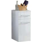 Weiße Moderne SAM Genf Waschbeckenunterschränke & Badunterschränke mit Schublade Breite 0-50cm, Höhe 0-50cm, Tiefe 0-50cm 