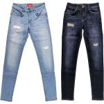 Hellblaue Uncle Sam Skinny Jeans aus Denim für Damen Größe XS 