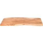 Hellbraune Moderne SAM Tischplatten lackiert aus Massivholz Breite 100-150cm, Höhe 100-150cm, Tiefe 0-50cm 