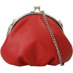 Rote Samantha Look Lederhandtaschen mit Ländermotiv mit Reißverschluss aus Kunstfaser mit Innentaschen für Damen 