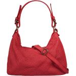 Rote Geflochtene Samantha Look Lederhandtaschen aus Glattleder mit Handyfach für Damen 