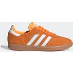 Orange adidas Samba Herrensportschuhe mit Schnürsenkel aus Leder Größe 42 