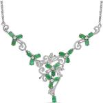 Smaragdgrüne Edelsteinketten mit Smaragd für Damen 