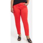 Rote Unifarbene Business Gerry Weber Samoon Slim Fit Jeans aus Denim für Damen Größe XXL Große Größen für den für den Sommer 