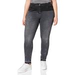 Graue Gerry Weber Samoon Slim Fit Jeans aus Baumwollmischung für Damen Größe XXL Große Größen 