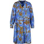 Blaue Gerry Weber Samoon Nachhaltige Freizeitkleider aus Viskose für Damen Größe M Große Größen 