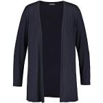 Reduzierte Marineblaue Unifarbene Gerry Weber Samoon Shirtjacken aus Viskose für Damen Größe XL Große Größen 