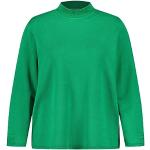 Grüne Unifarbene Gerry Weber Samoon Nachhaltige Rollkragen Feinstrickpullover aus Polyamid für Damen Größe XL Große Größen 