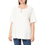 Offwhitefarbene Halblangärmelige Gerry Weber Samoon T-Shirts aus Jersey für Damen Größe M Große Größen 