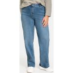 Blaue Unifarbene Business Gerry Weber Samoon Wide Leg Jeans & Relaxed Fit Jeans aus Denim für Damen Größe XXL Große Größen 