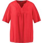 Rote Kurzärmelige Gerry Weber Samoon Blusenshirts & Schlusen für Damen Größe XL Große Größen 