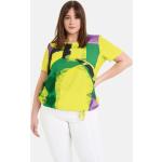 Grüne Kurzärmelige Gerry Weber Samoon T-Shirts aus Jersey für Damen Größe XXL Große Größen 