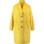 Gelbe Unifarbene Gerry Weber Samoon Mini Stehkragen Kurzmäntel für Damen Größe XL Große Größen für den für den Herbst 