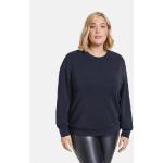Reduzierte Marineblaue Unifarbene Langärmelige Gerry Weber Samoon Rundhals-Ausschnitt Damensweatshirts Große Größen 