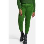 Grüne Unifarbene Gerry Weber Samoon Cordhosen mit Reißverschluss aus Baumwolle für Damen Große Größen 