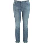 SAMOON Womens Betty Jeans, Blue Denim, 54