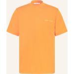 Reduzierte Orange Samsøe & Samsøe T-Shirts aus Baumwolle für Herren Übergrößen 