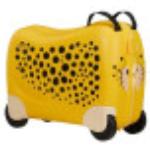 Gelbe Animal-Print Samsonite Kunststoffrollkoffer mit Rollen für Kinder 