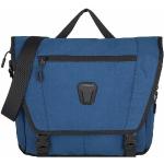 Blaue Elegante Messenger Bags & Kuriertaschen mit Reißverschluss mit Laptopfach für Herren 