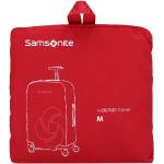 Rote Samsonite Kofferschutzhüllen mit Rollen 