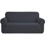 Graue Karo Sofabezüge 3 Sitzer mit Tiermotiv aus Leder maschinenwaschbar 1-teilig 