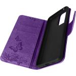 Violette Blumenmuster Samsung Galaxy A33 Hüllen Art: Flip Cases mit Insekten-Motiv mit Muster mit Band 