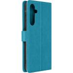 Hellblaue Samsung Galaxy A55 Hüllen Art: Flip Cases mit Insekten-Motiv mit Band 