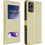 Goldene Samsung Galaxy Note20 Ultra Cases Art: Flip Cases aus Kunstleder mit Sichtfenster 