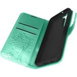 Grüne Forcell Samsung Galaxy S22 Hüllen Art: Flip Cases mit Tiermotiv mit Muster mit Band 