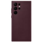 Samsung Galaxy S22 Ultra Leather Cover - Burgundy