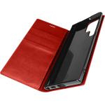 Rote Samsung Galaxy S22 Ultra Hüllen Art: Flip Cases aus Leder 
