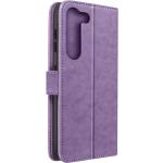 Violette Samsung Galaxy S23+ Hüllen Art: Flip Cases mit Muster mit Band 